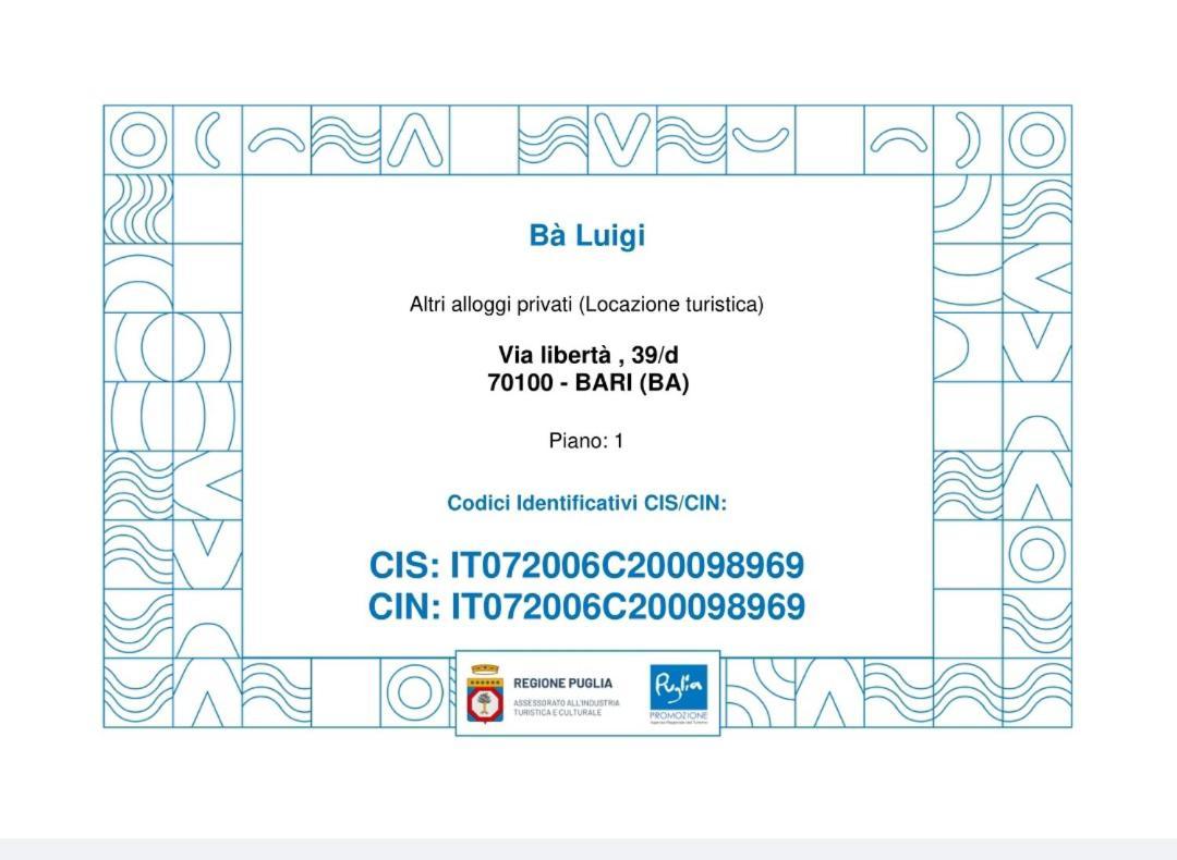 Ba Luigi Apartment Bari Bagian luar foto